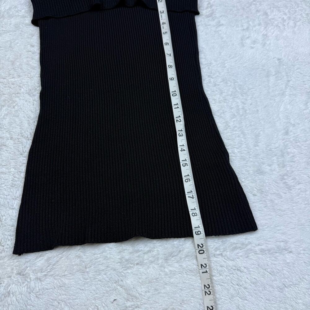Bebe Black Ribbed Knit TubeTop - Picture 4 of 4